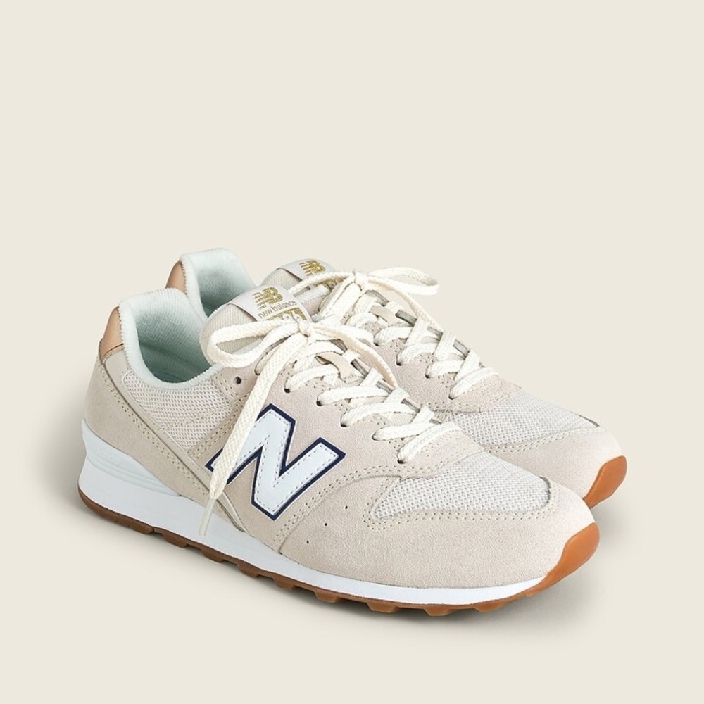 New Balance 996 X J. Crew Sneakers in Suede Natural Beige